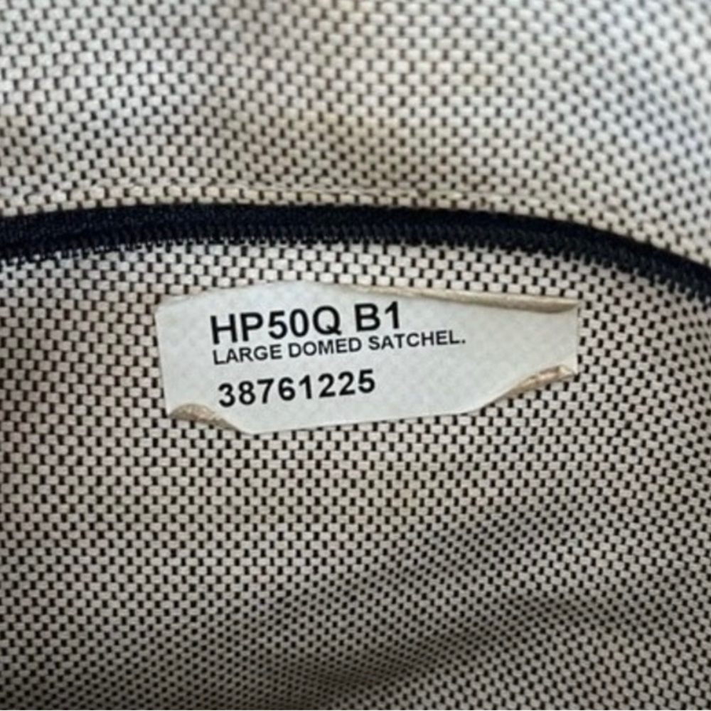 DOONEY AND BOURKE Large Domed Satchel Fabric with Classic Print - Picture 6 of 7